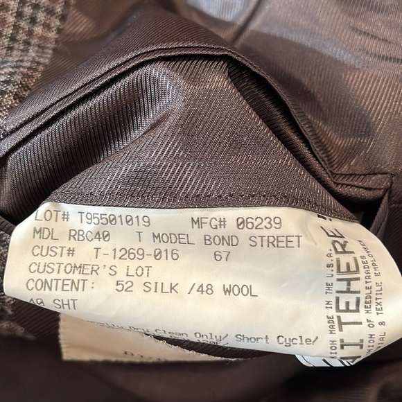 BURBERRY London Men’s Sport Coat Made in the USA 🇺🇸 52 Silk/ 48 Wool 40 SHT - Picture 5 of 13